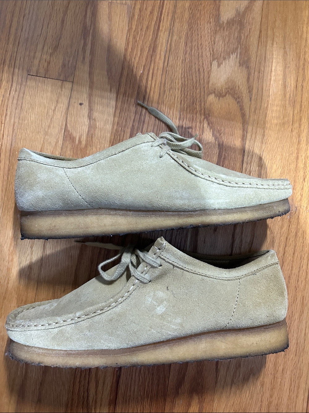 Clarks Men’s Suede Chukka Boots in Light Beige